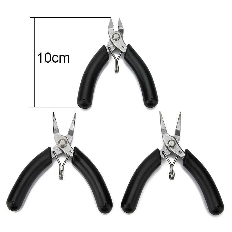 High Quality Mini Needle Nose Pliers Medium Carbon Steel 10cm Long Cutting Wire Pliers For Diy Jewelry Equipment Tools Making