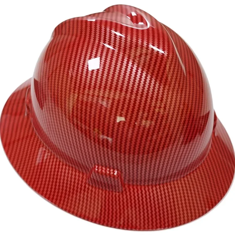 Capacete De Segurança De Design De Fibra De Carbono, chapéu De Construção Duro, Alta Qualidade, Equipamento De Proteção Do ABS, Tampão De Trabalho