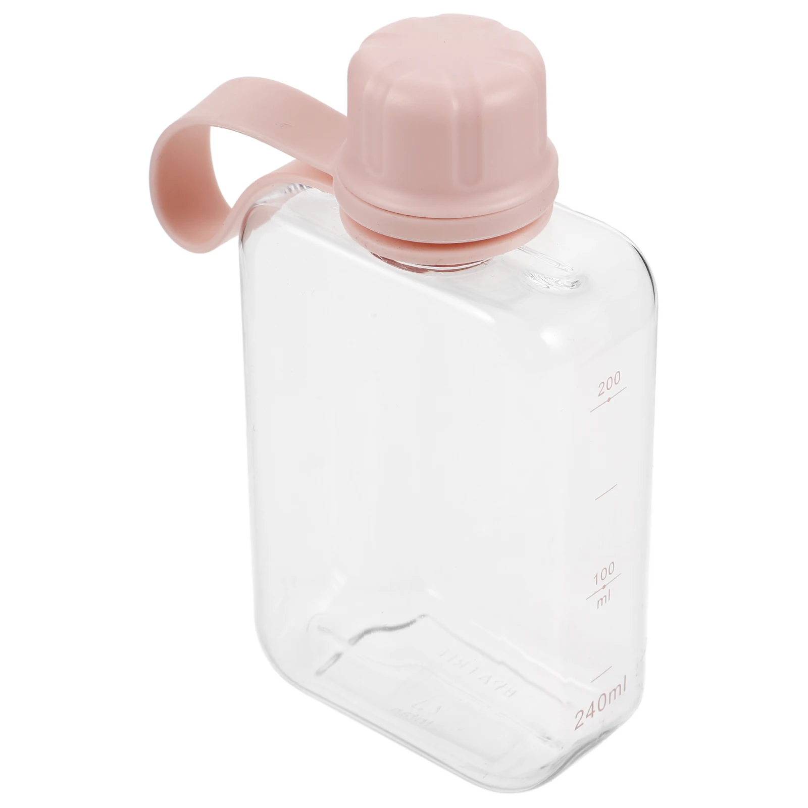 

Portable Water Bottle Flask Leakproof Lightweight Durable Stylish Plastic Liquor Kids Camping Gym Flat Kettle Reusable Travel