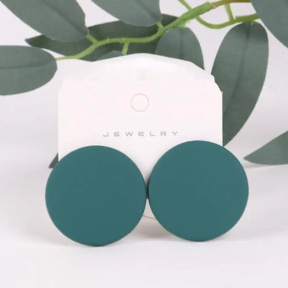 

Совершенно новые, яркие, красочные, простые и универсальные модные украшения, акриловые круглые серьги, модные серьги