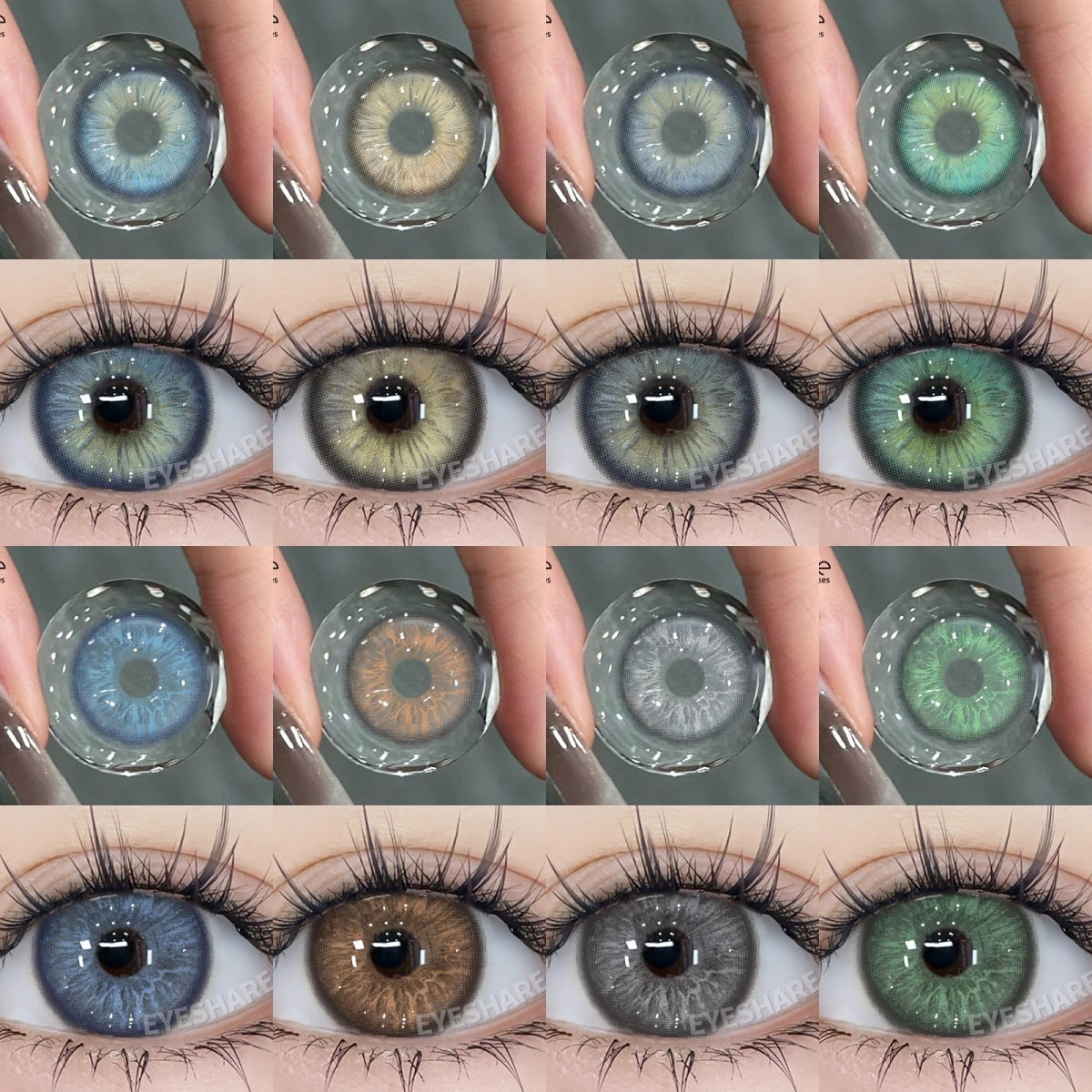 EYESHARE NEW Color Contact Lenses For Eyes Natural Eye Green Color Lens Cosmetic Soft Eye Lenses Blue Beauty Pupils Gray Eye