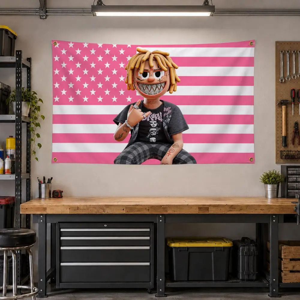 HipHop Trippie Redd 1400 Emo Trap Flags Personalized Banner Flag Room Dorm Camping Picnic Garage Bar Outdoor Wall Decor