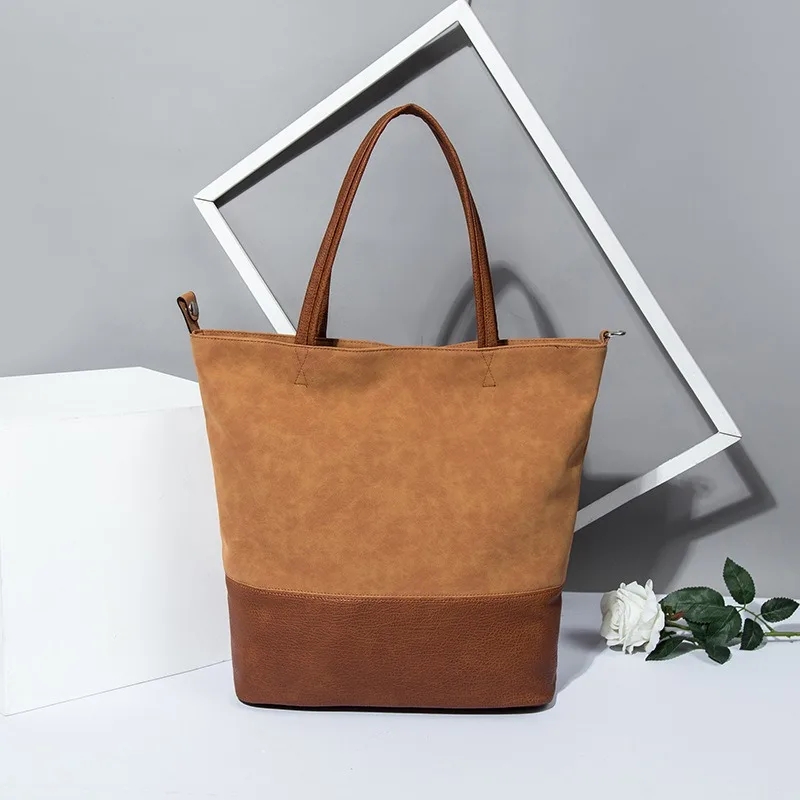 

Hot selling handbag with high-end feel and large capacity European and American fashion women's bag, large bag, women's tote bag