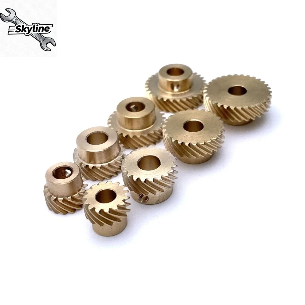 Precision 0.5M 10T-30T 45 Degree Left-Handed Helical Gear Staggered Angler Gear Set DIY GOOD Parts