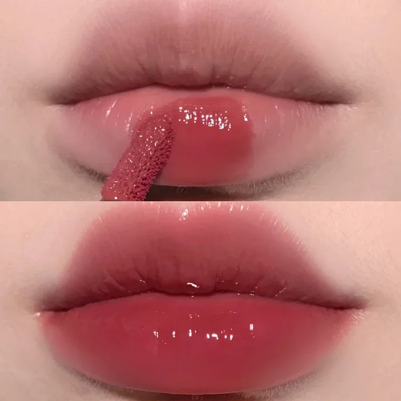 Mirror Glass Lipstick Cosmetic Matte Velvet Lip Gloss Waterproof Lip Stick Longlasting Women Sexy Red Moisturizing Lip Makeup