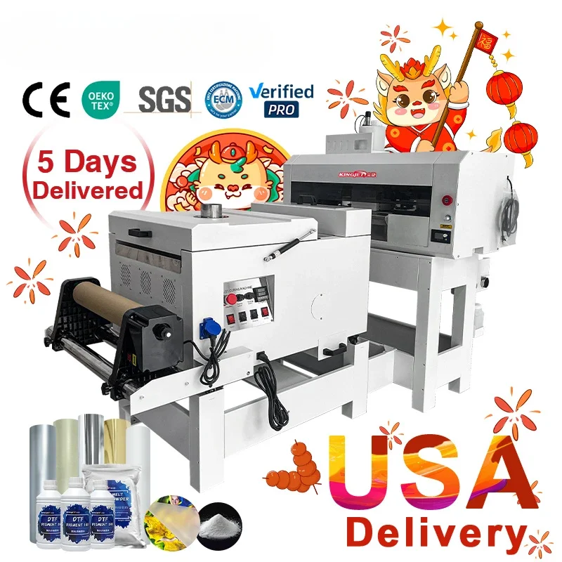 printer printing machine digital t-shirt printing machine printer for clothes A3 40cm dual i3200 head DTF printer