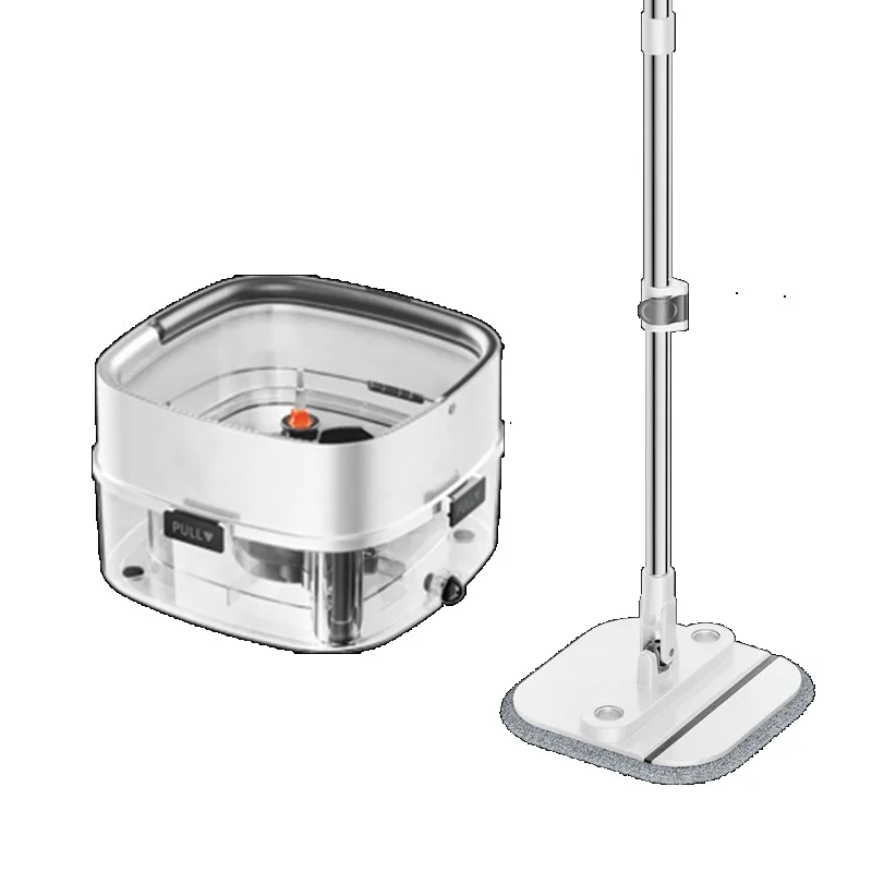 Suitable for steel rod folding mop, equipped with microfiber mop head, self-screwing, suitable for both wet and dry use