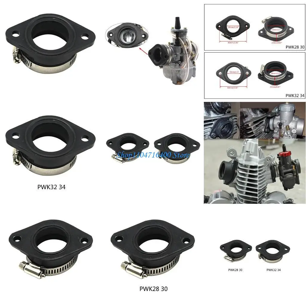 

y1gd UTV Pit Dirt Bike Carburetor Manifold Joint Boot for PWK 28/30mm 32/34mm