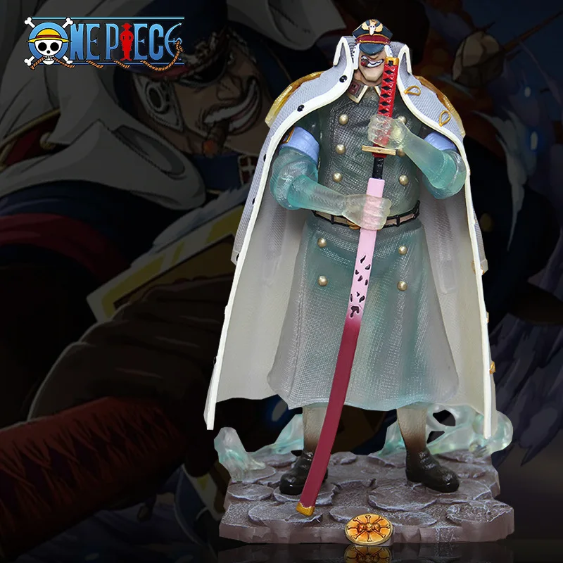 

30cm Gk Shiliew One Piece Anime Figure Black Bear Pirates General Transparent Fruit Warden Doll Statue Decoration Collection Toy