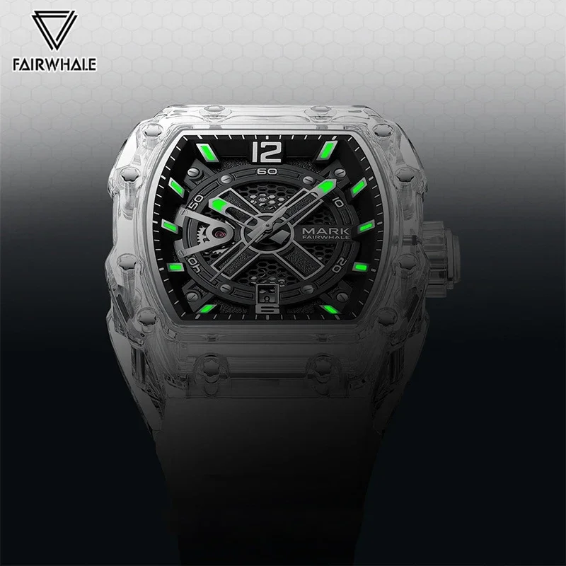 Mark Fairwhale 6810 Automatic Movement Men's Watch Fashion Sports Waterproof Luminous Mechanical Watches for Men Montres Hommes