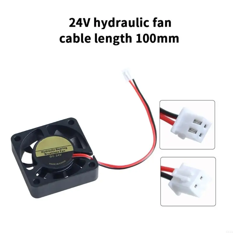 Q84A 40x40x10mm 24V Blower Fan 24V 4010 Double Bearing Brushless Cooling Fan for 2.4 Hotend Cooling Fan 3D Printer