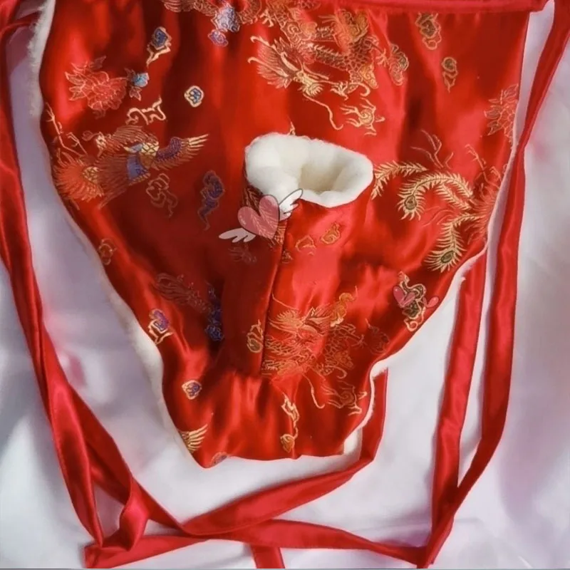 Calzoncillos hechos a mano para hombre, calzoncillos suaves y sedosos brillantes, calzoncillos de mezcla de algodón, bragas hinchadas, ropa interior Sexy para fiesta privada