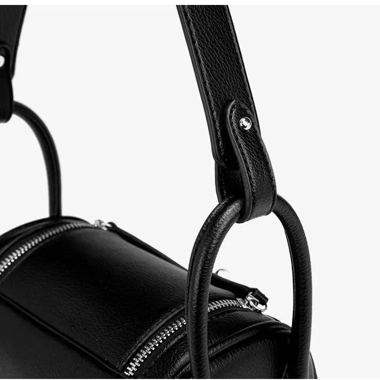 Lychee-Patterned Handbag Shoulder Bag PU Leather Women's Bag Textured Handbag Versatile Fashion Crossbody Soft Large Capacity - Image 5