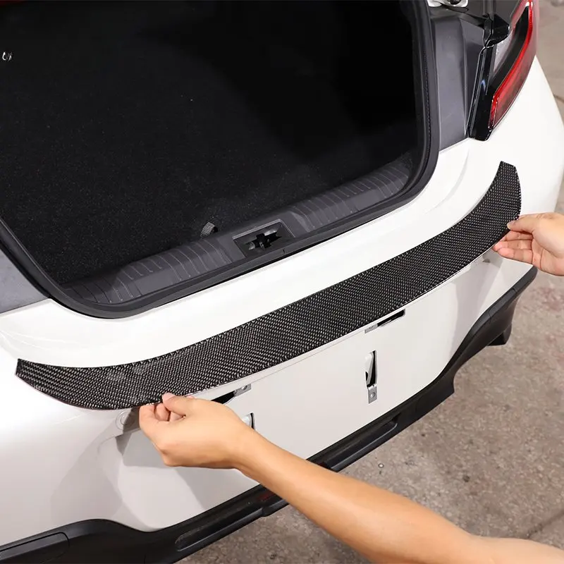 For Subaru BRZ 2022-2025 Soft Carbon Fiber Car Styling Trunk External Rear Guard Decoration Protection Sticker Car Accessories