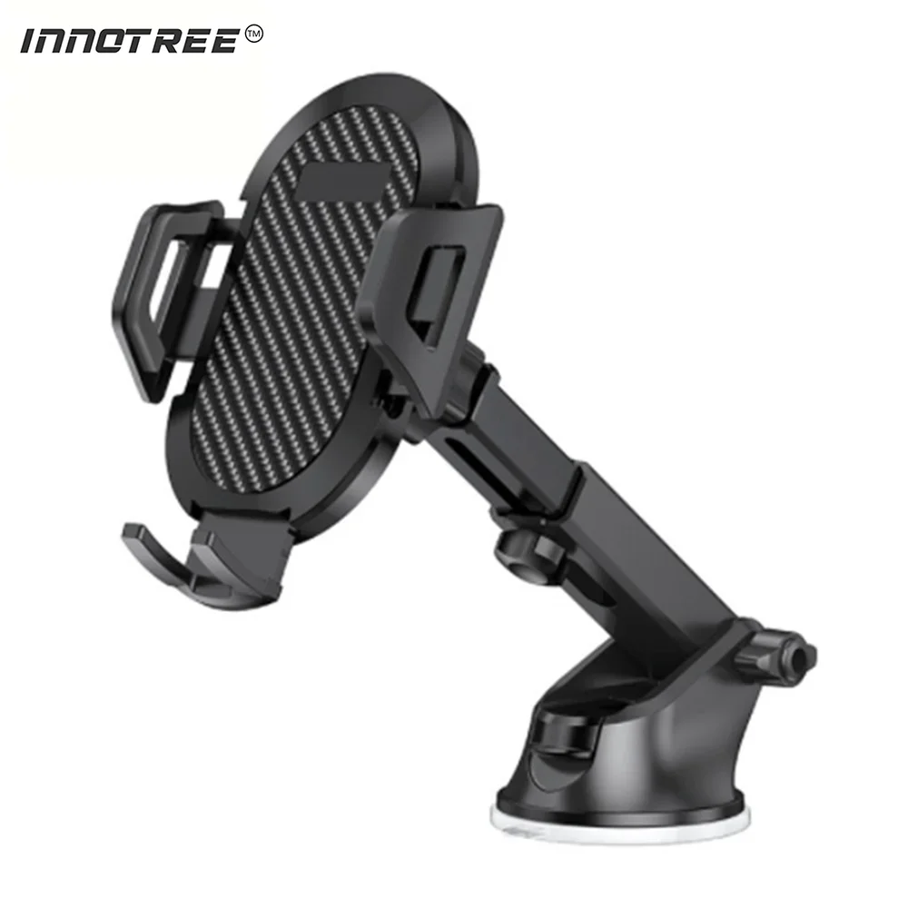 INNOTREE Super Stable Car Phone Holder 3-in-1 Mount for Dashboard  Windscreen Air Vent for All Mobile Phones One-Hand Operation