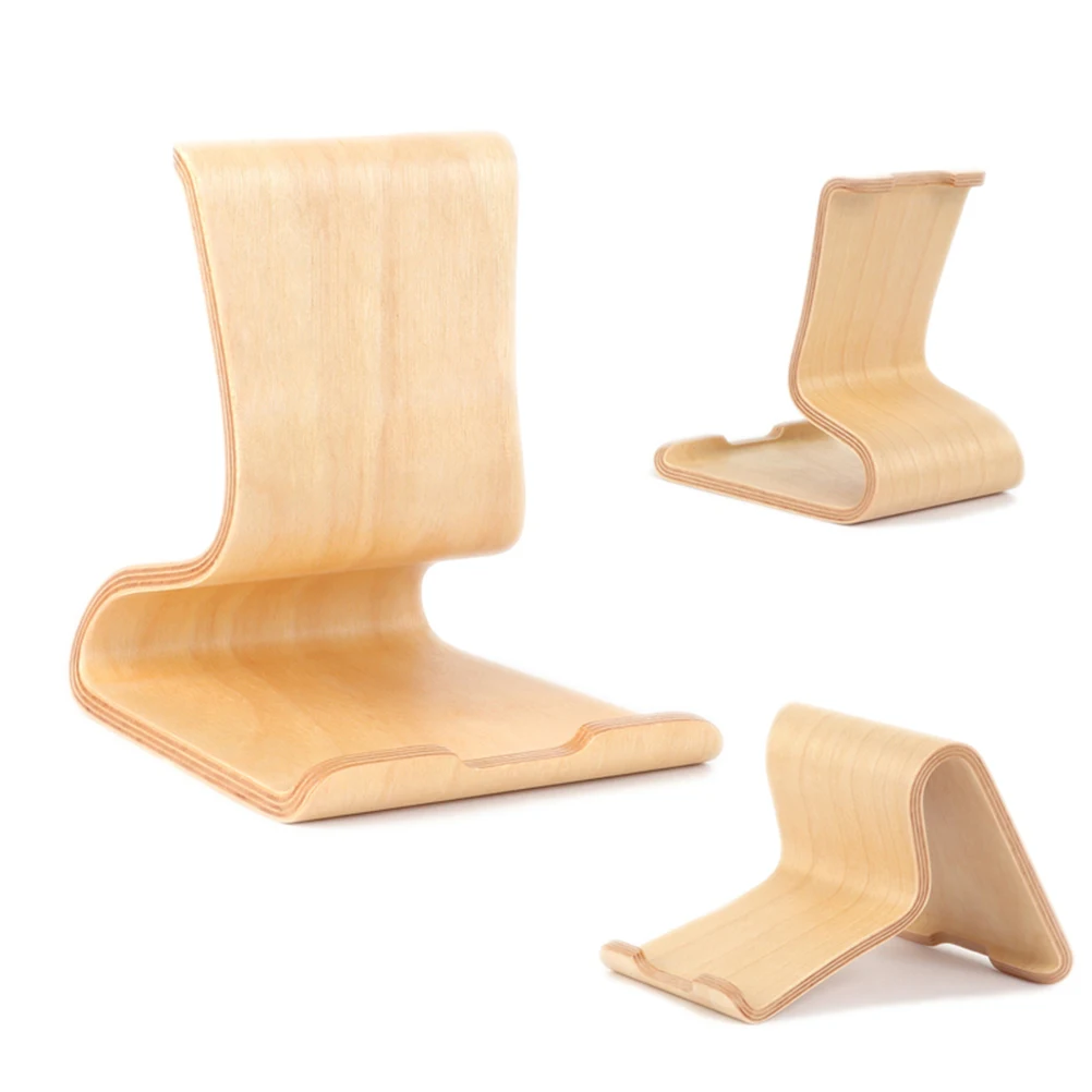 

Durable Premium Wooden Phone Stand High Quality Wood Mobile Holder Universal Bamboo Bracket For Phones Tablets