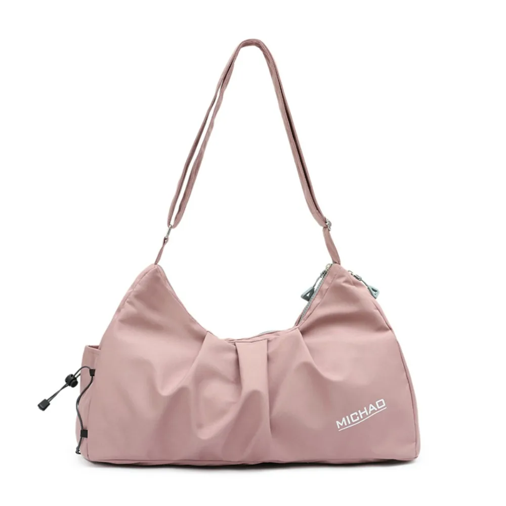 

Large Capacity Swimming Storage Bag Waterproof Crossbody Yoga Satchel Bag Pure Color Adjustable Strap Sports Fitness Bag Unisex