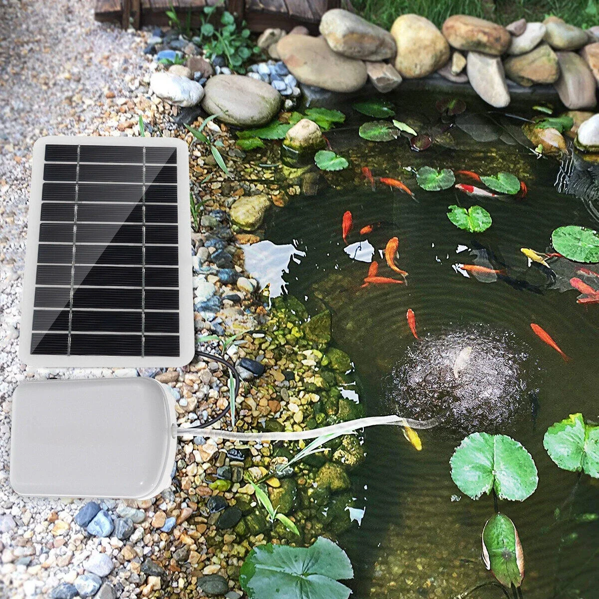 20W Solar Power Oxygenator DC 5V Water Oxygen Pump Pond Aerator Aquarium Air Pump Solar Panel + Oxygen Pump Set For Fish Tank