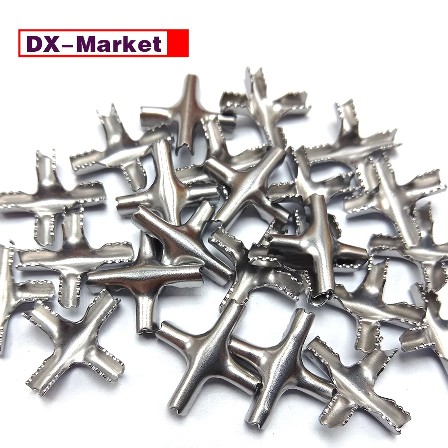 Wire Rope Cross Lock Clamps ,304 Stainless Steel Cross Clips ,J049