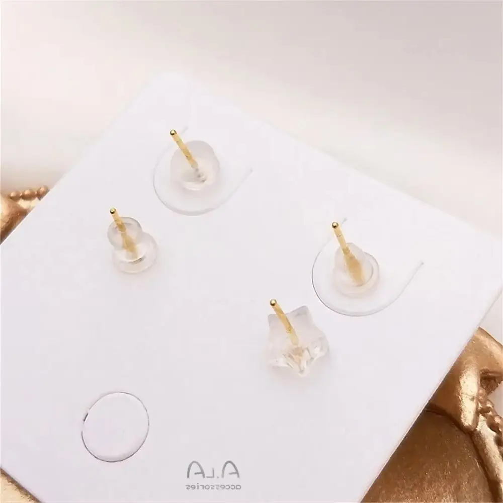 Transparent imported silicone ear plug, anti-slip, anti-allergy ear plug, earring, ear plug, bullet, anti-drop ear plug