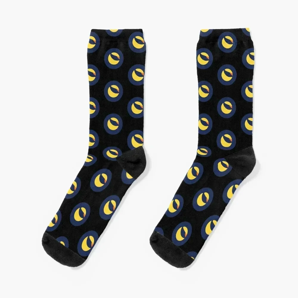 

Terra LUNA Crypto Logo Stocks Investor Socks luxury funny gift with print colored Boy Child Socks Women's