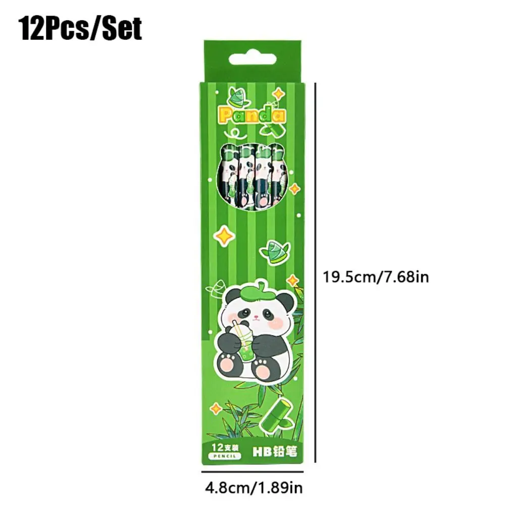 12 шт./набор, ручка-карандаш с рисунком панды