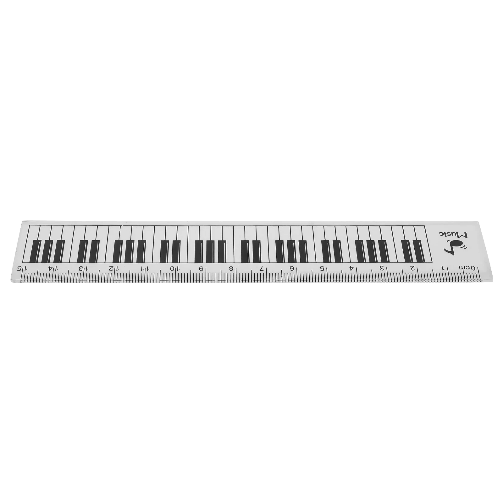 

Music Ruler Transparent Note Piano Keyboard Creative Stationery Cute Straight Teaching Equipment Multi-functional Tool Set
