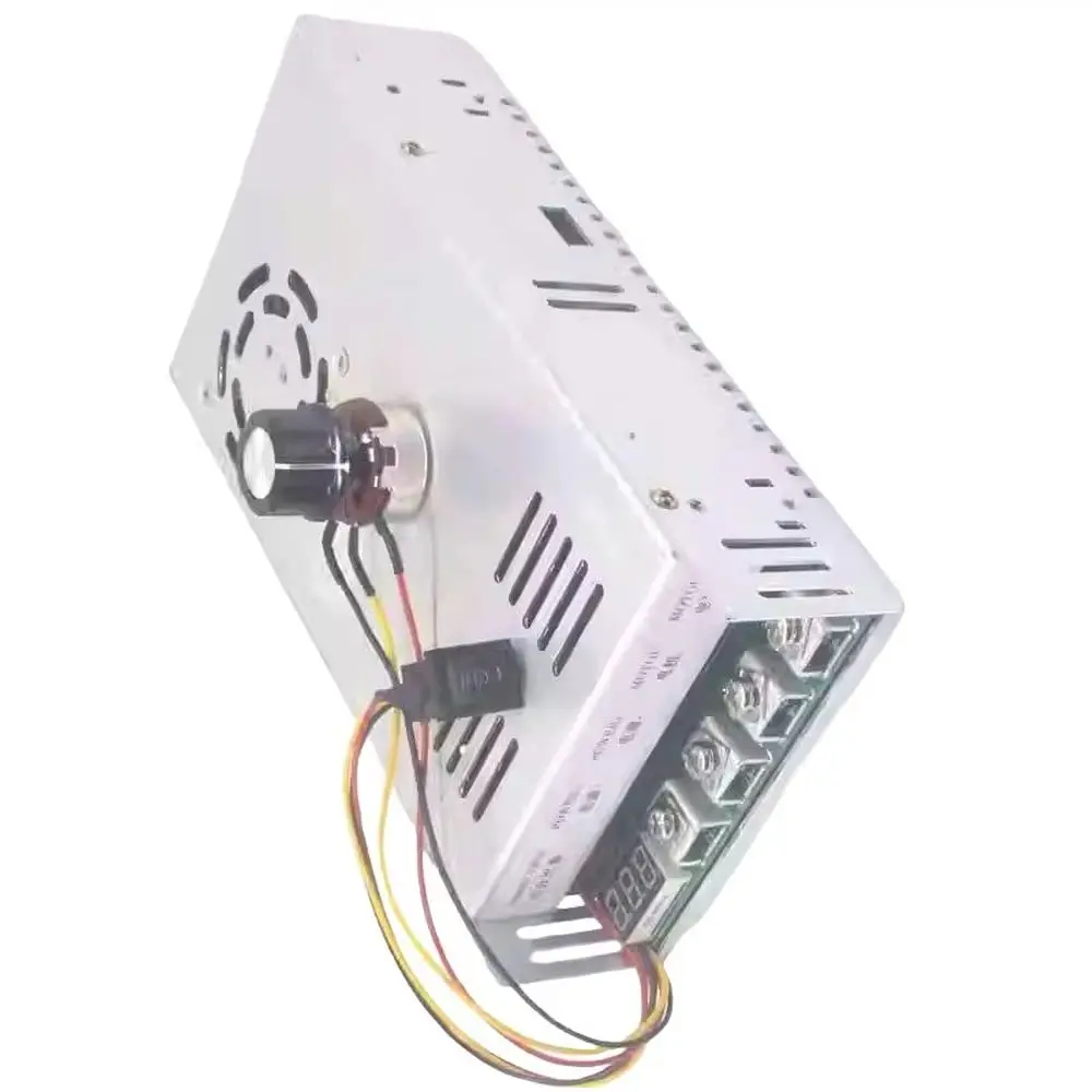 DC12-48V 200A Brushed Motor Speed Controller Bidirectional Forward Reverse 0-100% Speed Regulation Potentiometer Motor Governor