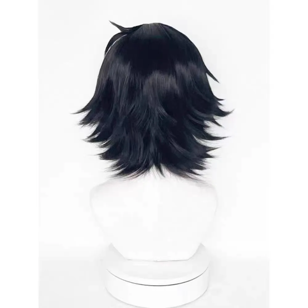 Obrázek 6: HAIRJOY syntetická vlasy paruka bungo bloudit psů edogawa rampo cosplais paruky krátký černá kudrnaté cosplais paruka růže sit'