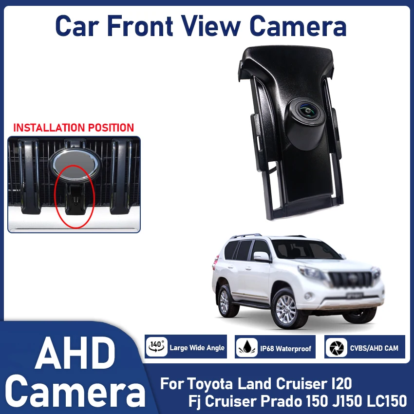 

AHD 10800P CCD CVBS Автомобильная камера переднего вида для Toyota Land Cruiser I20 Fj Cruiser Prado 150 J150 LC150 Fisheye HD с ночным видением