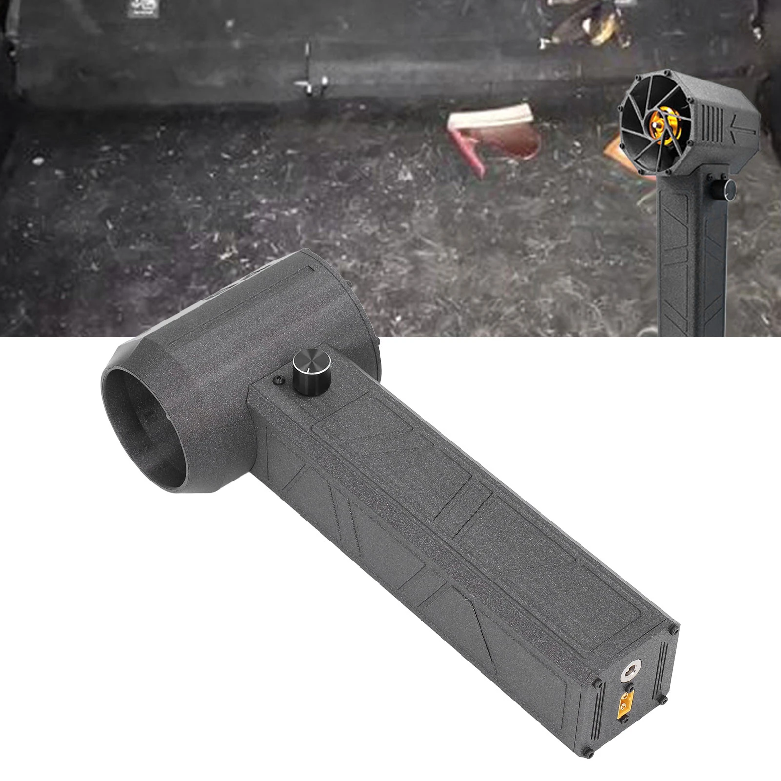 منفاخ مروحة توربينية محرك بدون فرشاة قبضة مريحة 16.8 فولت 80A 8000 مللي أمبير بطارية منفضة هواء كهربائية لإزالة الغبار الصناعي