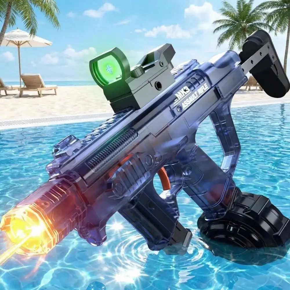 

Электрический водяной пистолет MK3 для детей: большая емкость, крутые световые эффекты, автоматический многозарядный стрелковый режим, непрерывная стрельба