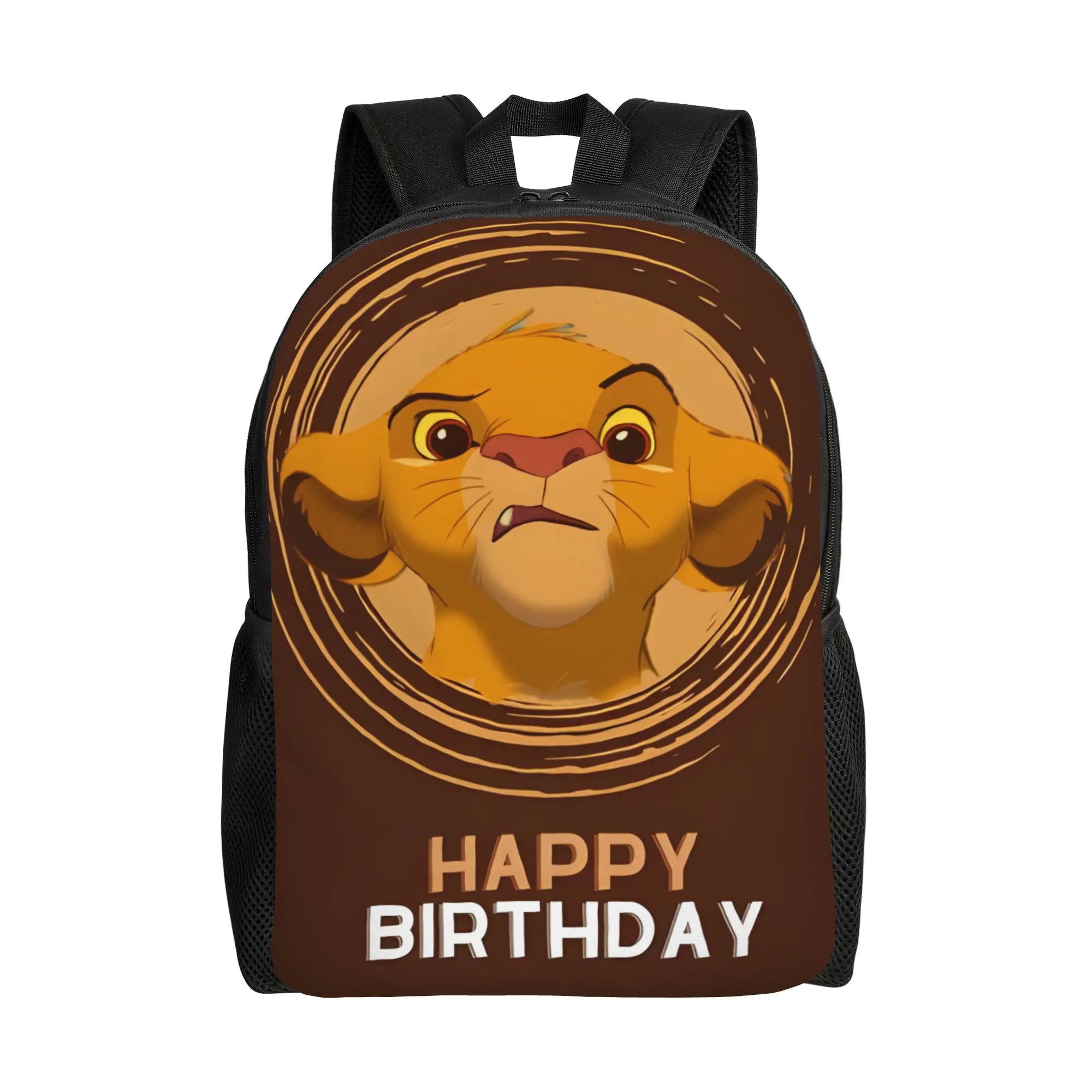 Mochila de 1 pieza con dibujos animados de Simba, El Rey León, para el nuevo año escolar, bolsa para ordenador portátil, trabajo de oficina, regalo para el regreso a la escuela, comienza el nuevo semestre