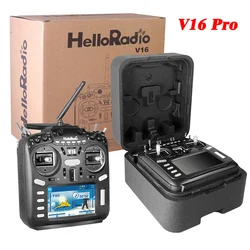 HelloRadio V16 PRO 4in1 Multi Protocol Remote Control  EDGTX Touch Screen For FPV Drone High-frequency HeadMachine Parts