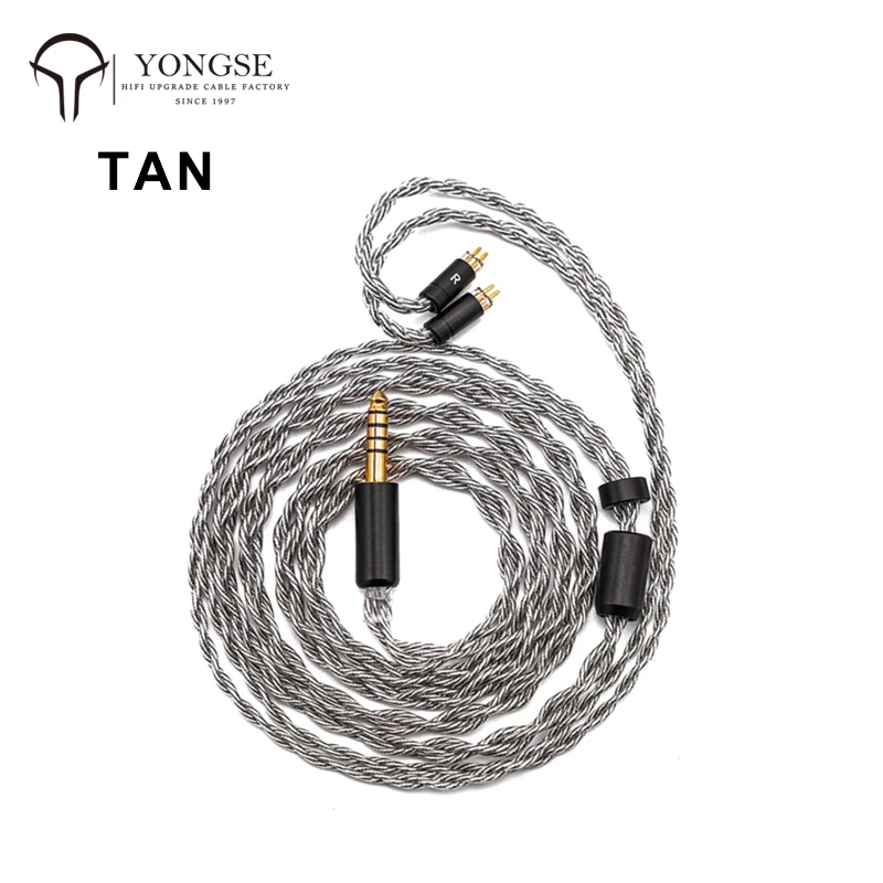 YONGSE TAN Earphones Upgrade Cable High Purity Single Crystal Copper