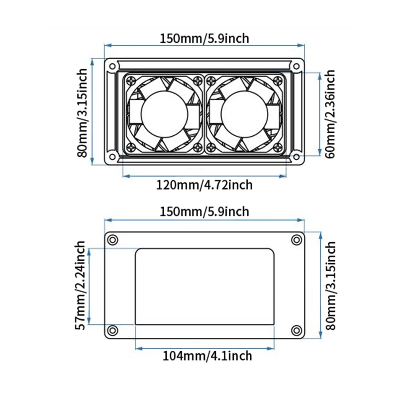 TYCRUGHTWIETS-Ventilateur de hotte de cuisine pour caravane, DC12V 6W, noir/blanc, accès rapide, aspiration d\'huile, pour Hurhome