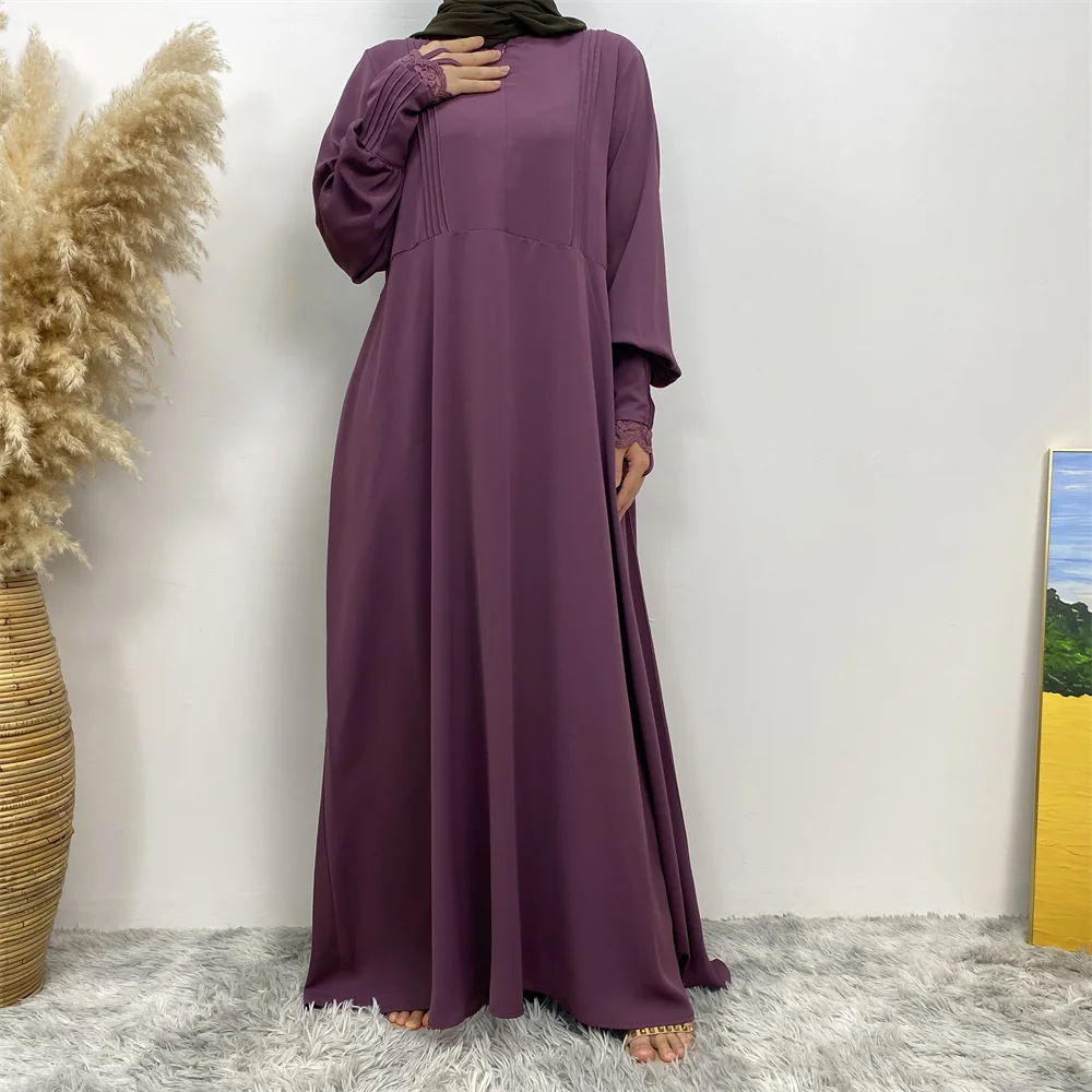 Muslim women\'s abaya Middle East Dubai abaya Turkish Islamic zipper dress Elegant dress for Arab women in Lent