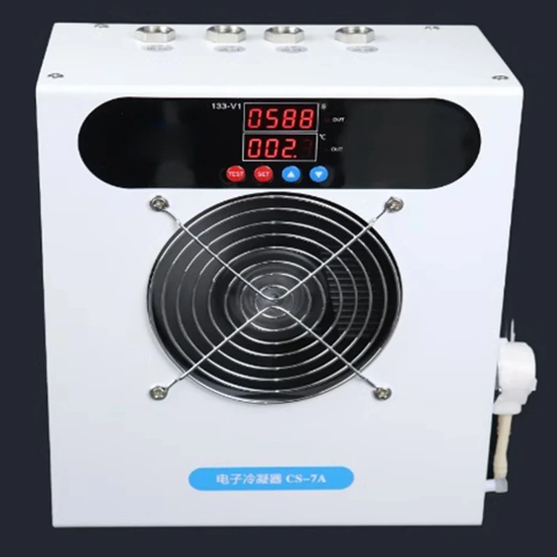 Electronic condenser small dual channel smoke detector stainless steel cold cavity CEMS gas dehumidification cooler