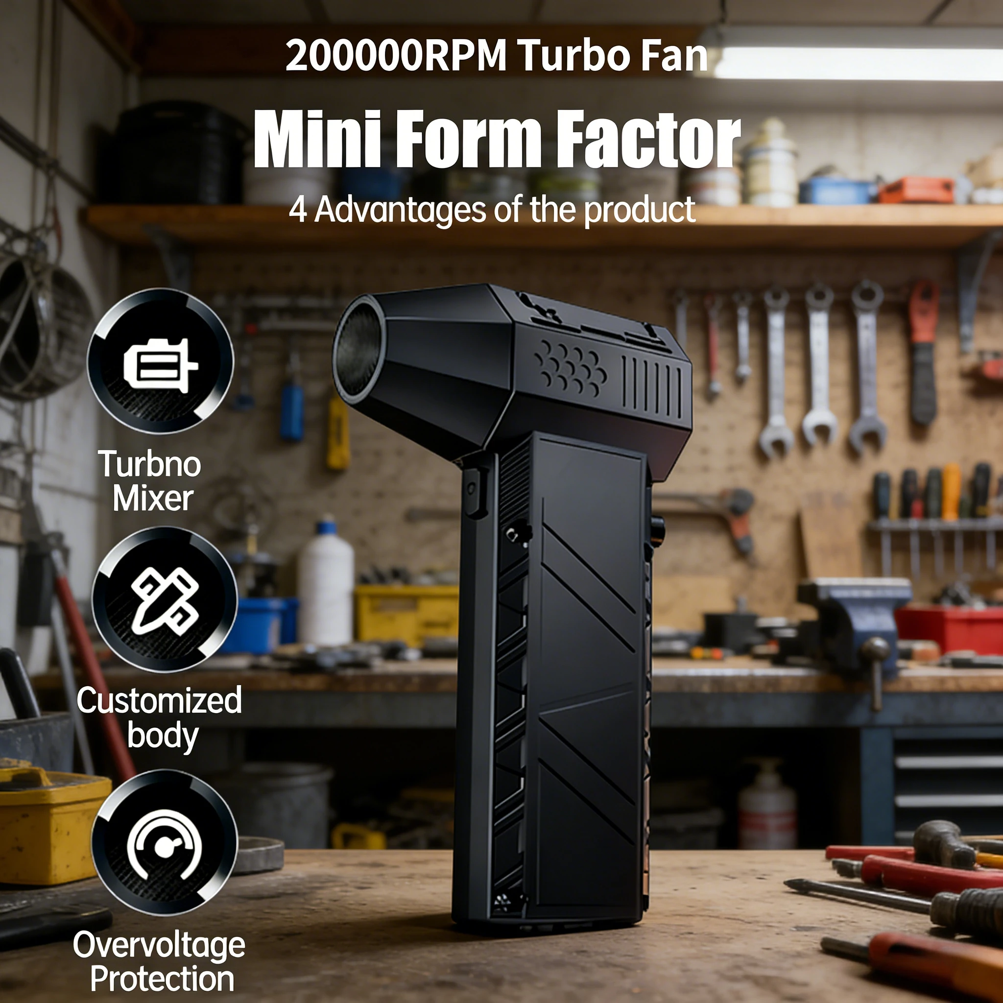 

X6 Storm Powerful Blower and Vacuum, 900K RPM Brushless, 60m/s Wind Speed, Type-C Rechargeable Cordless Dust Cleaner