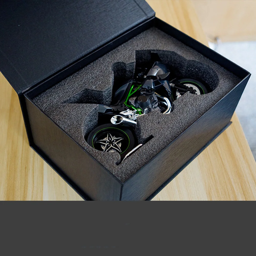 1:9 H2R S1000RR Motorfiets Miniatuur Model Speelgoed Legering Diecast Schokabsorptie Motor Modellen Collectie Decoratie Cadeau voor Jongen