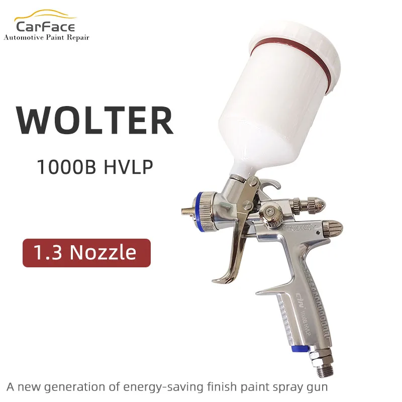 WOLTER 1000B HVLP Spray Gun 1.3mm Stainless Steel Nozzle 600cc High Quality Professional Sprayer Paint Airbrush For Car Paintin