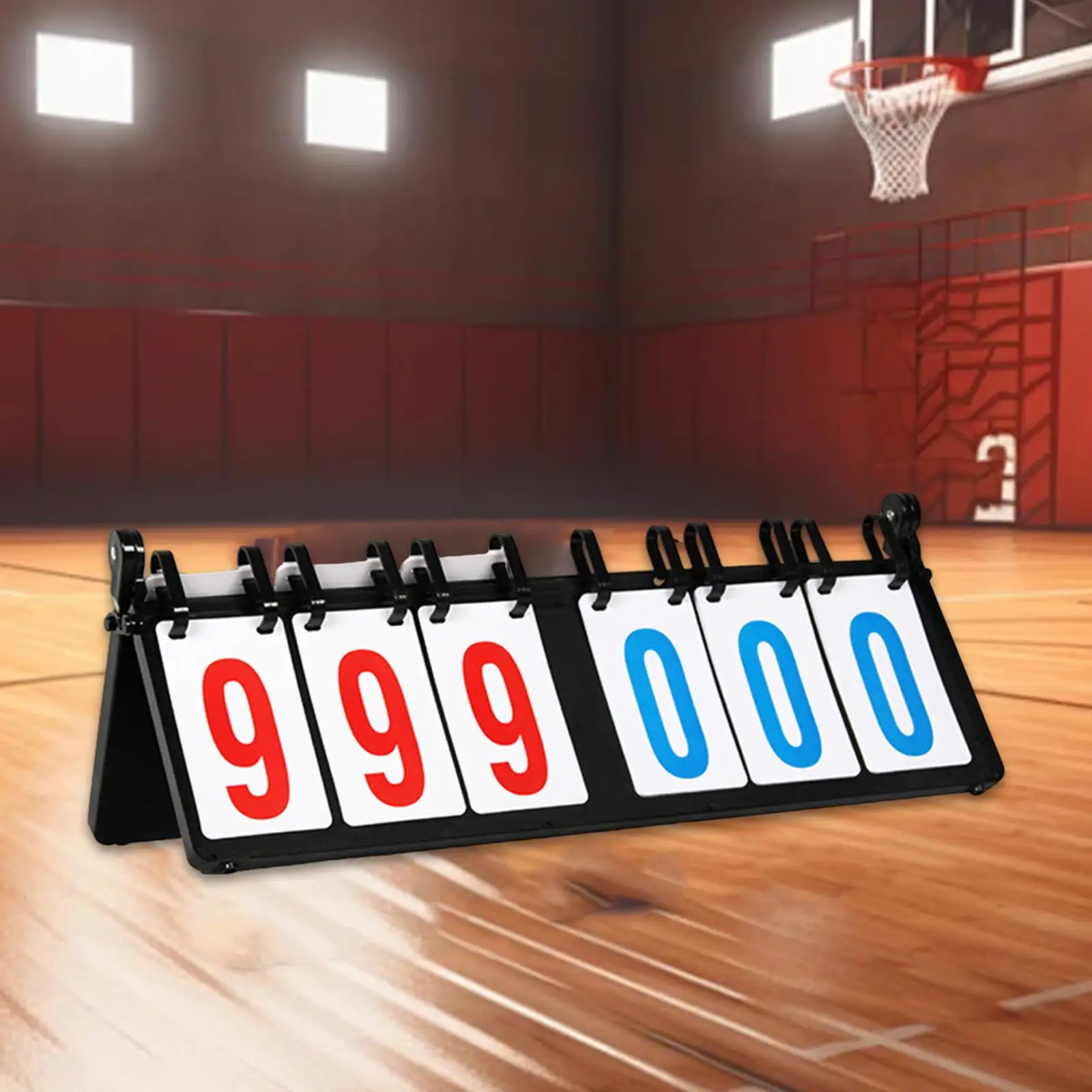 

Flip Scoreboard 6 Digit Tabletop Score Flipper for Baseball Tennis Badminton
