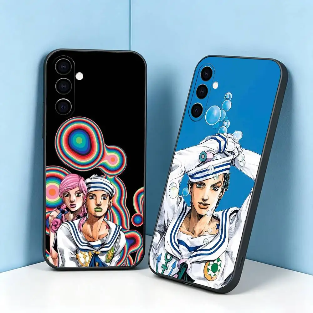 JoJo-S Bizarre A-Adventure  Phone Case For Samsung Galaxy A73,A72,A71,A70,A53,A52,A51,Soft Silicone Black Cover Gift