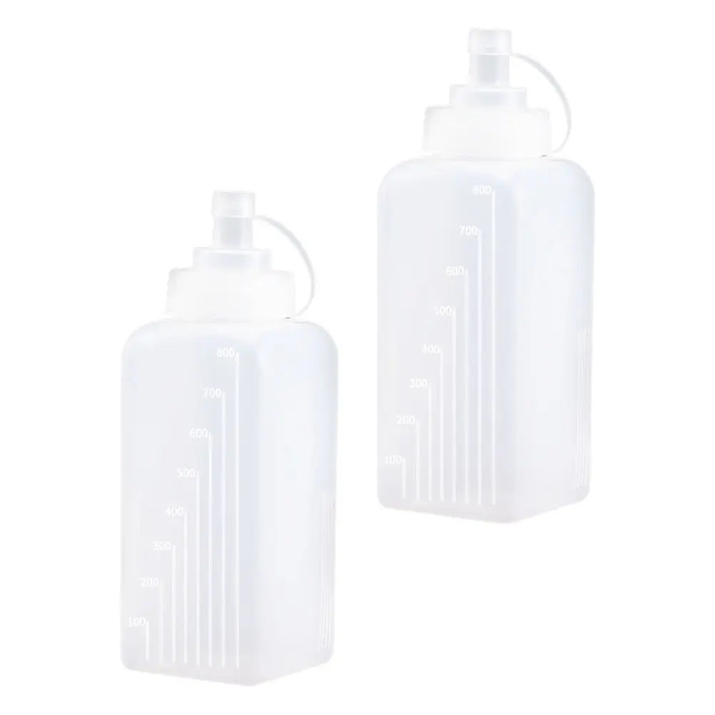 2 Botellas de Plástico con Boca Ancha de 14.1 mm, a Prueba de Fugas, para Salsas, Ketchup, Mermelada, Miel, Aderezos, Aceite para Ensaladas