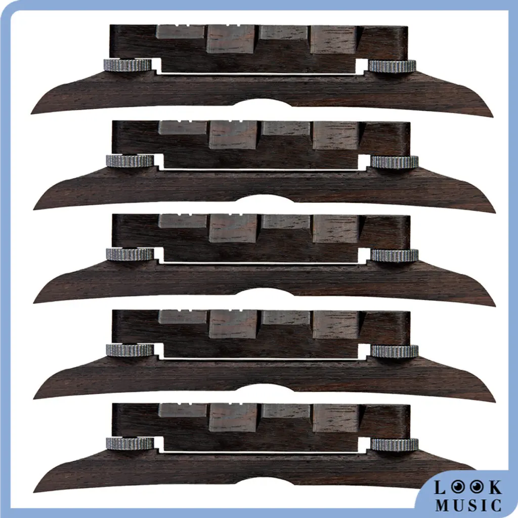 

LOOK Adjustable Rosewood Mandolin Bridge For Mandolin 114 Length Mandolin Parts 1/5 PCS Set