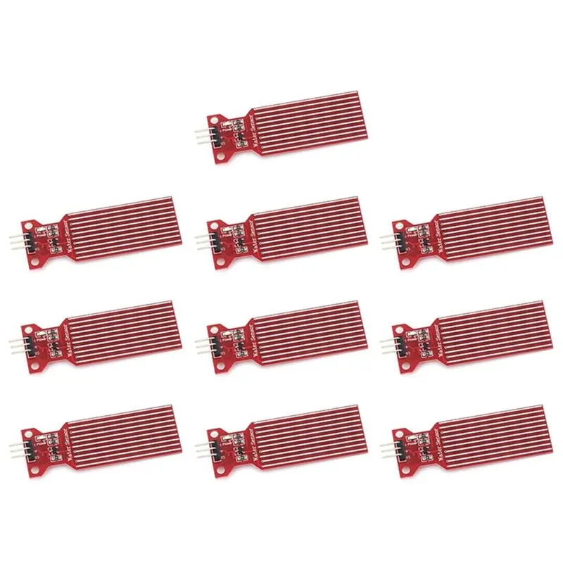 

10Pcs DC 3V-5V Rain Water Level Sensor Module Detection Liquid Surface Depth Height For Arduino DIY Water Sensor-Y41A