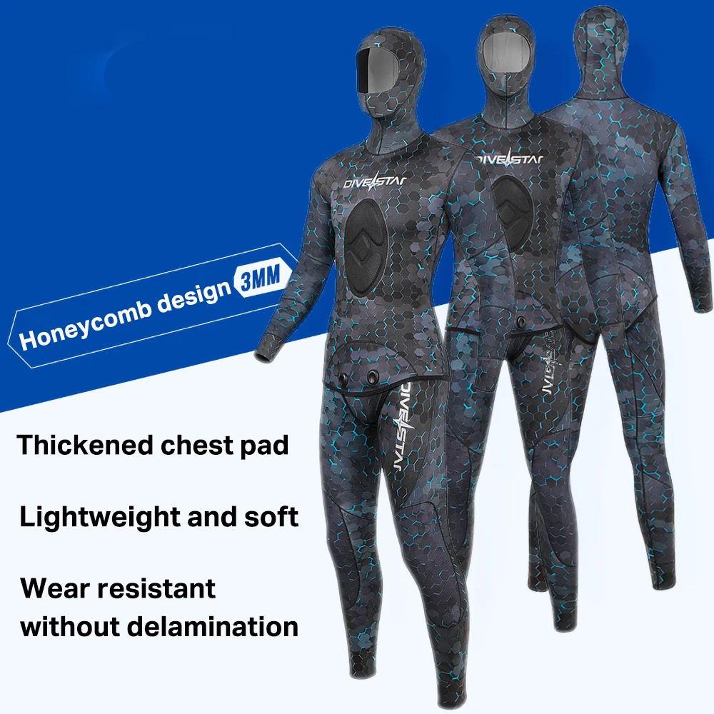 Men Women Spearfishing Wetsuits 3mm/5mm Neoprene Titanium Camo Warm Wetsuit Yamamoto Camouflage Hunting Free Diving Suits