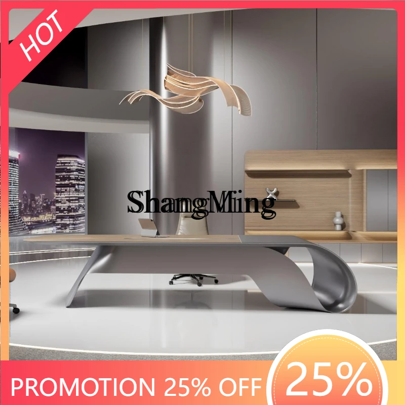 

SM boss desk fashion light luxury high-end class desk president desk office furniture