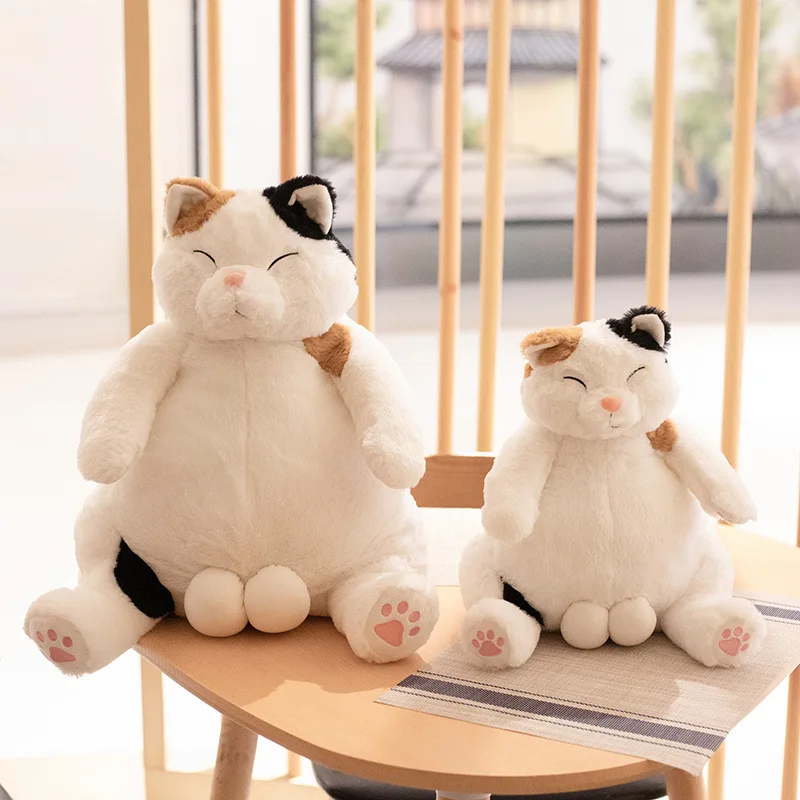 Japan cute Lazy cat lazy egg cat plush toys cute cartoon cat doll for girls