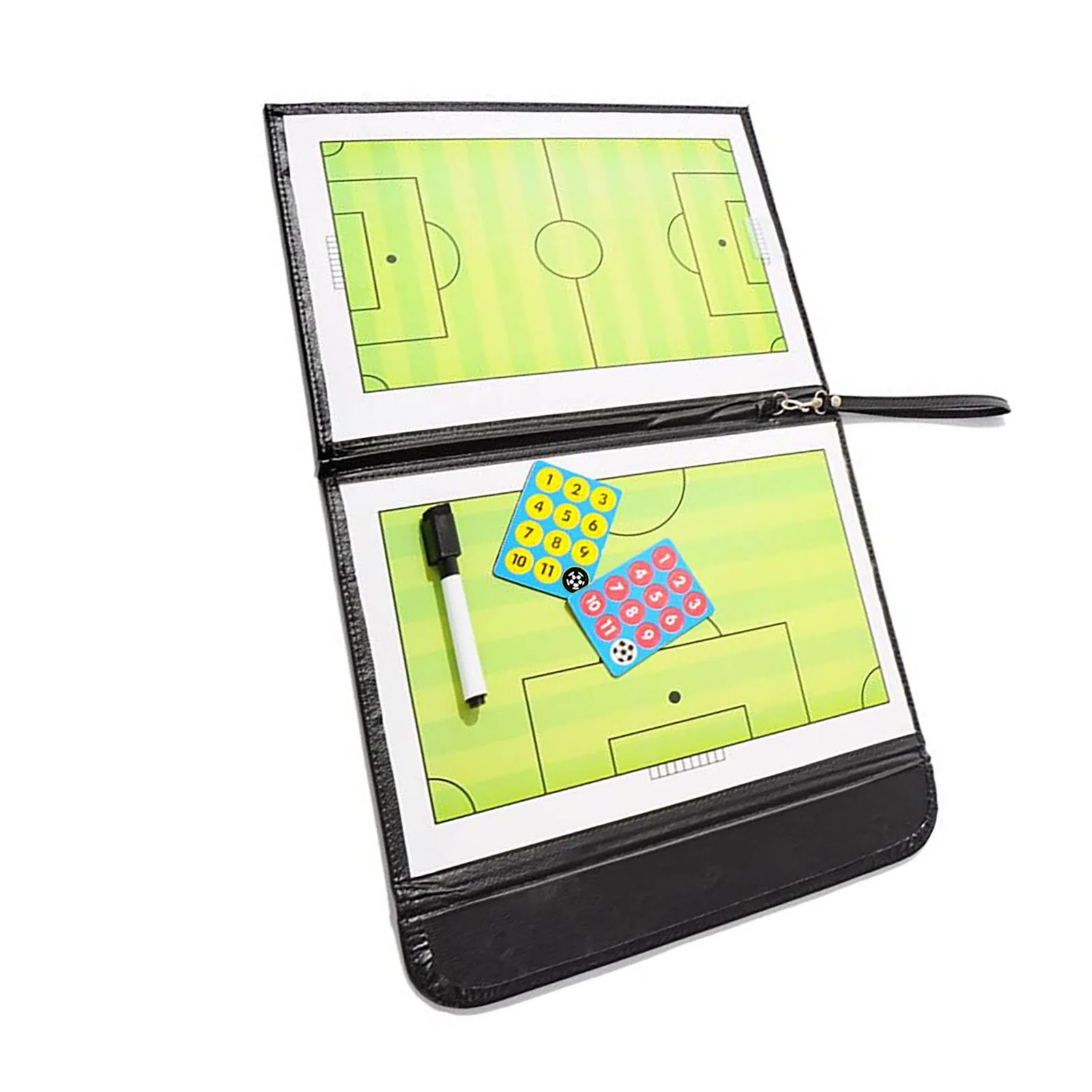 

Football Coaching Clipboard Anti Deformation High Strength Portable Football Coaching Board Double Sides Magnetic for Guidance